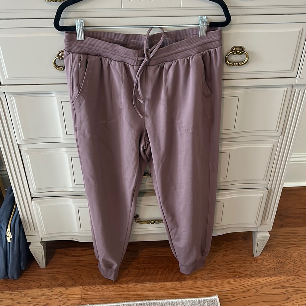 Soft, pink joggers